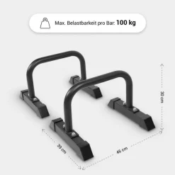 Parallettes Liegestützgriffe 2er Set 30 cm