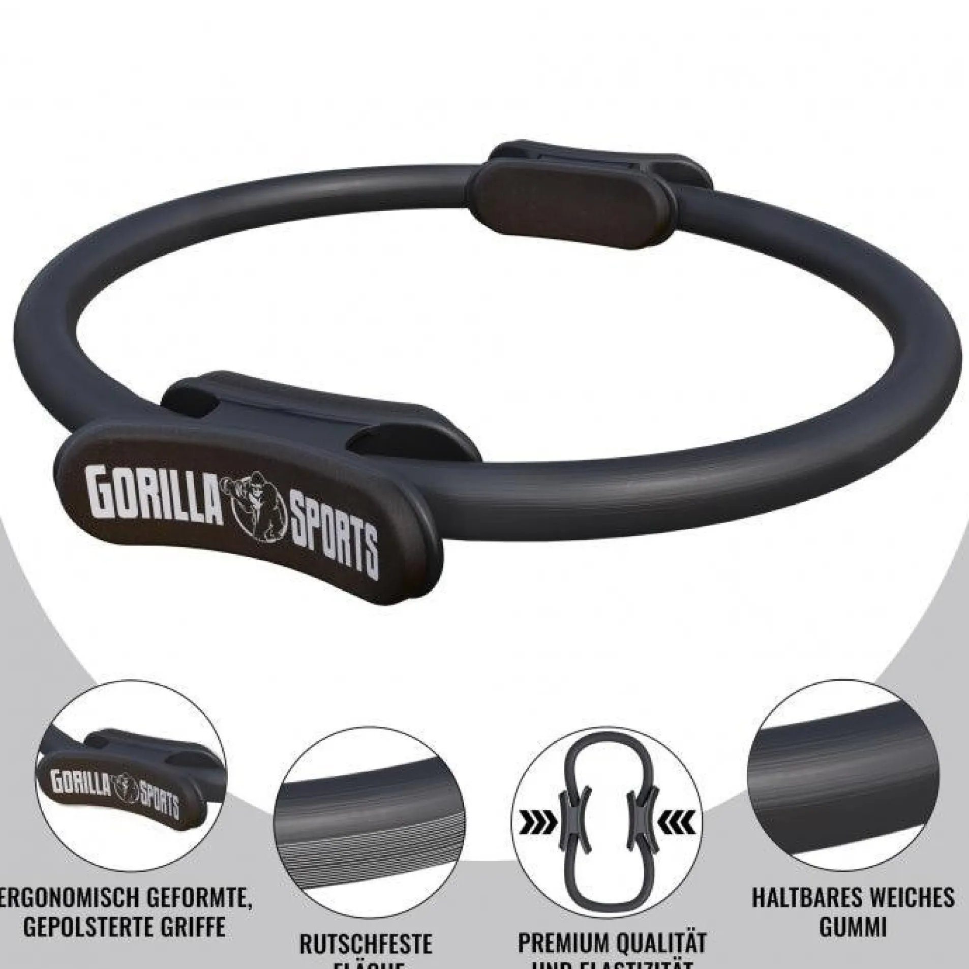 Pilates Ring rutschfest 36 cm inkl, Anleitung und Tragebeutel