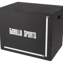 Plyo Box aus Holz schwarz 61 x 51 x 76 cm