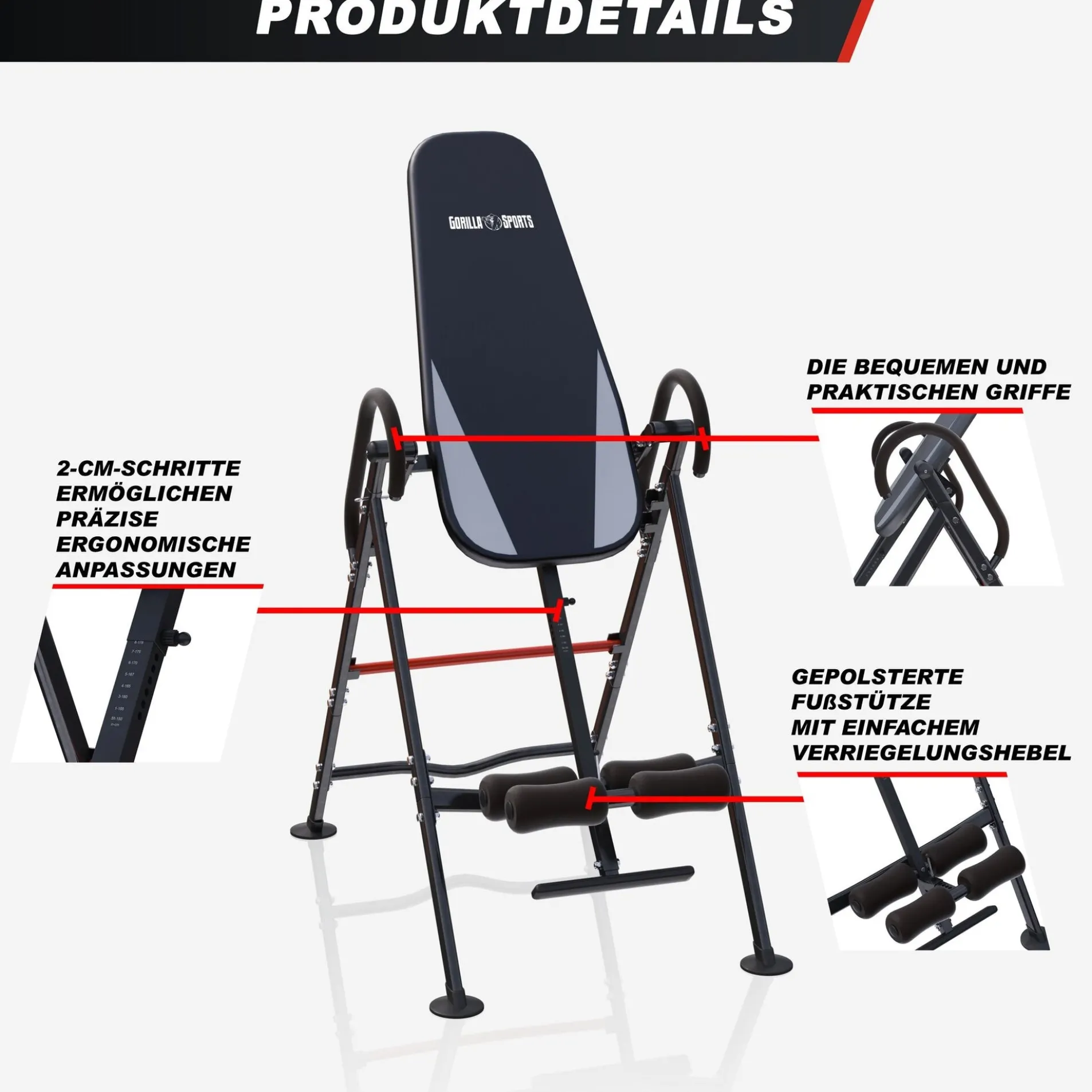Schwerkrafttrainer höhenverstellbar