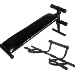 Sit Up Bank + Multifunktions Pull Up Bar Set