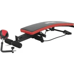 Sit Up Bank mit Punching Ball und Widerstandsbändern