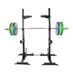 Squat Rack inkl. Olympia Langhantelset Profi 140 kg