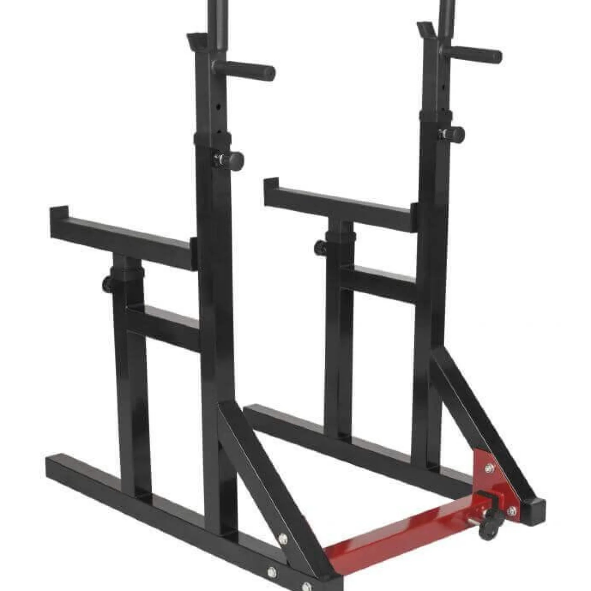 Squat Rack verstellbar in Höhe und Breite inkl, Langhantel Set