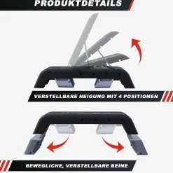 Steppbrett mit Rückenlehne