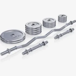 SZ-Curlset Chrom 70 kg mit Sternverschlüssen