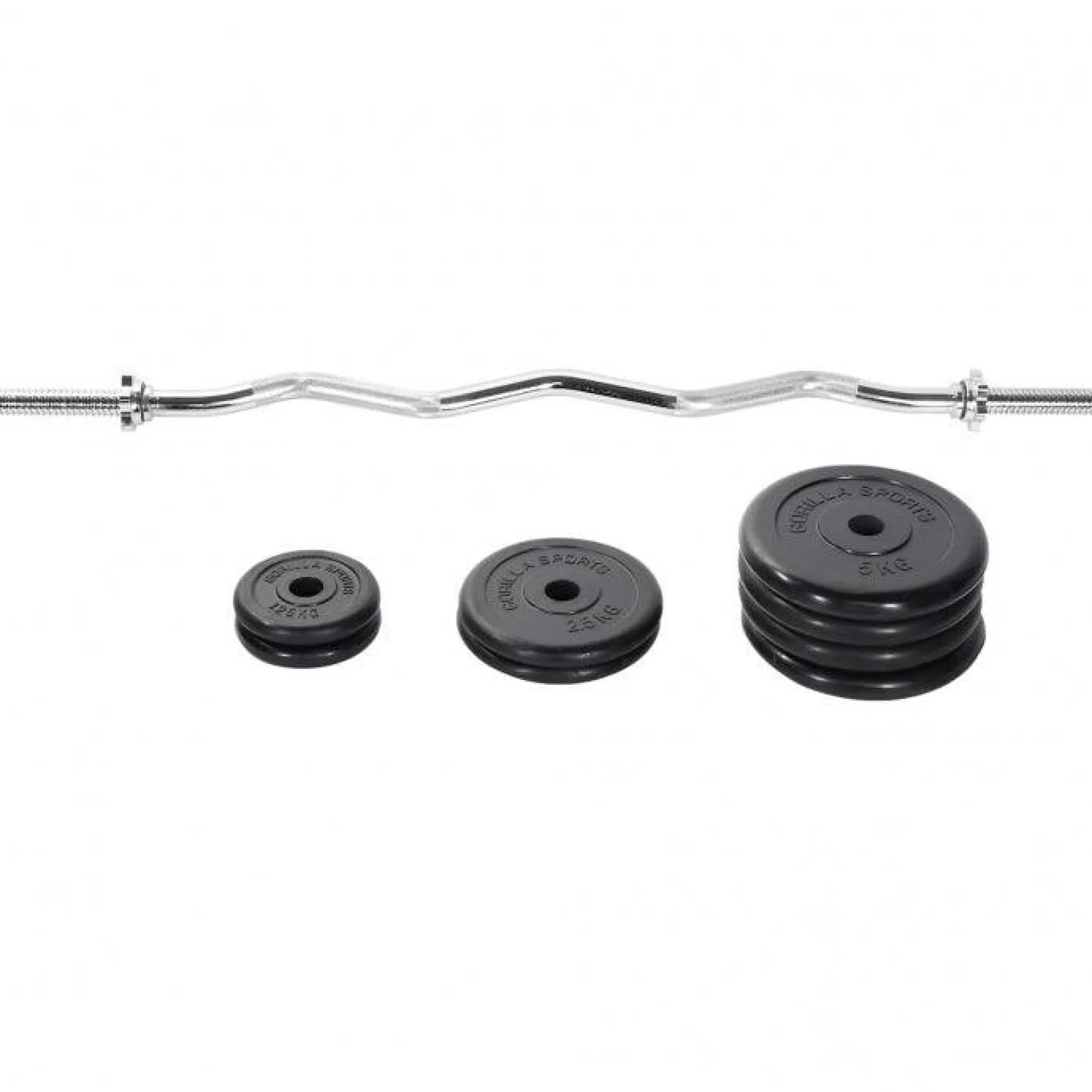 SZ-Curlset Gummi 35 kg mit Sternverschlüssen
