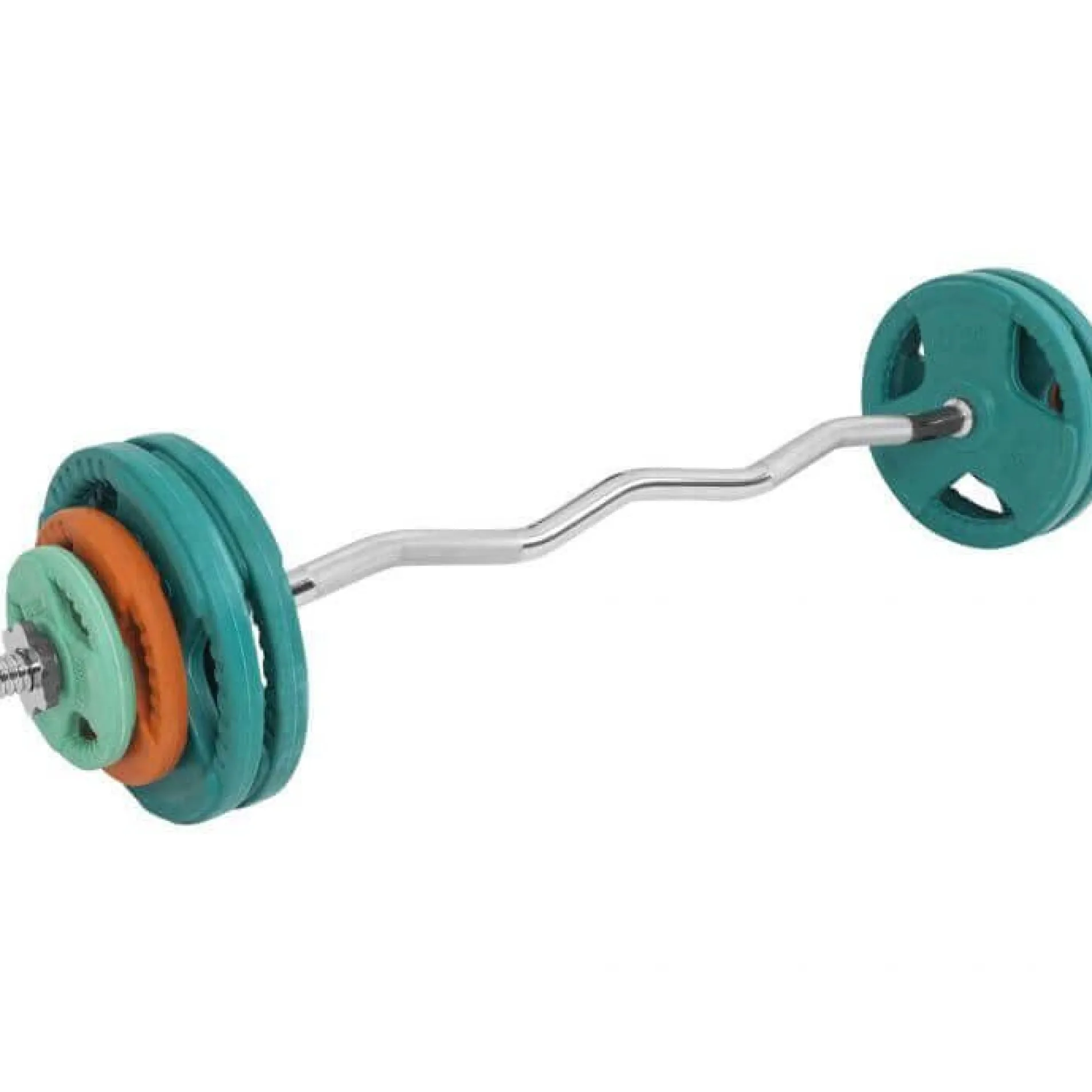SZ-Curlset Gummi Gripper 35 kg mit Verschlüssen