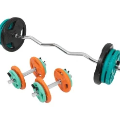SZ-Curlset Gummi Gripper 70 kg mit Verschlüssen