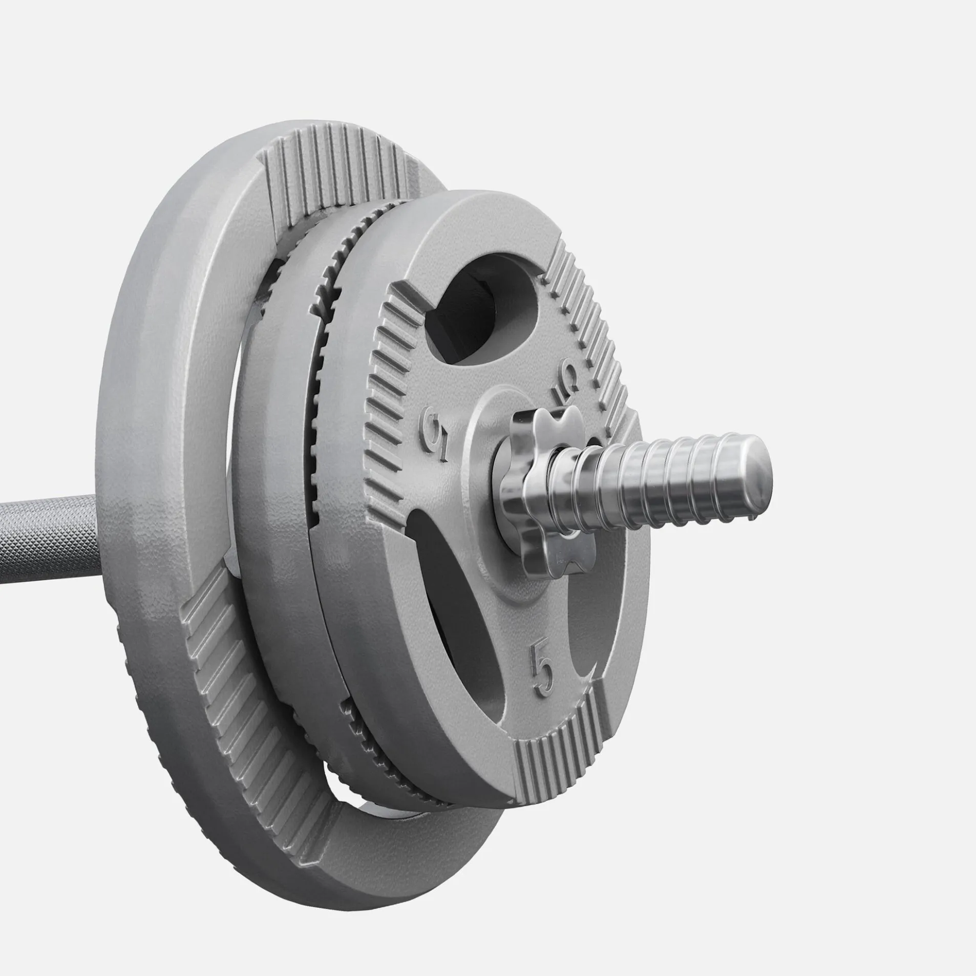 SZ-Curlset Gusseisen Gripper 70 kg mit Sternverschlüssen
