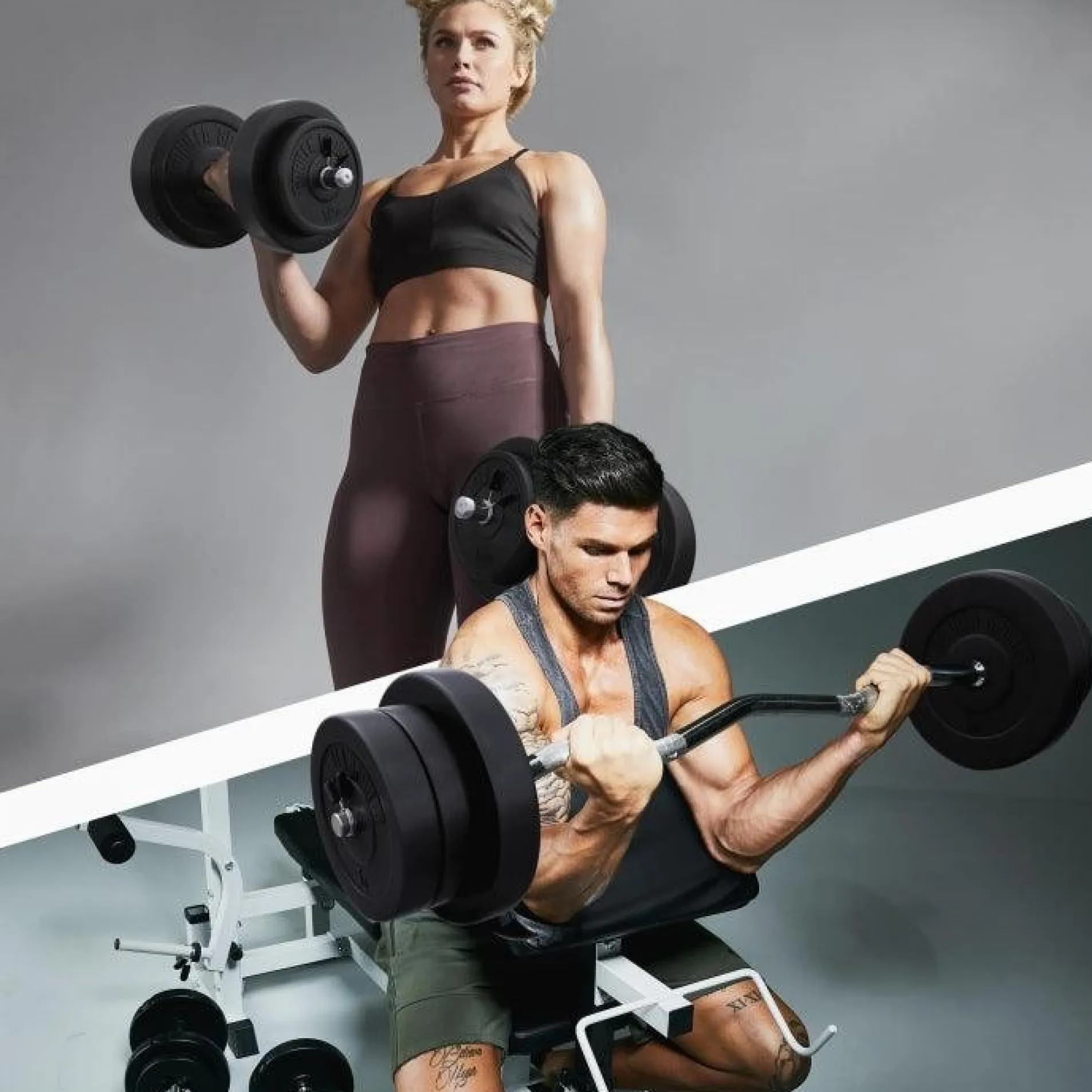 SZ-Curlset Kunststoff 70 kg mit Verschlüssen