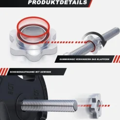 SZ-Curlset Kunststoff Gripper 70 kg mit Sternverschlüssen