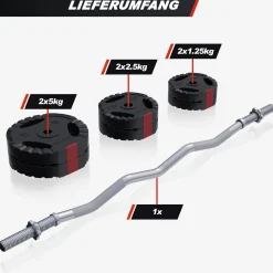 SZ-Curlset Kunststoff Gripper 25 kg mit Sternverschlüssen