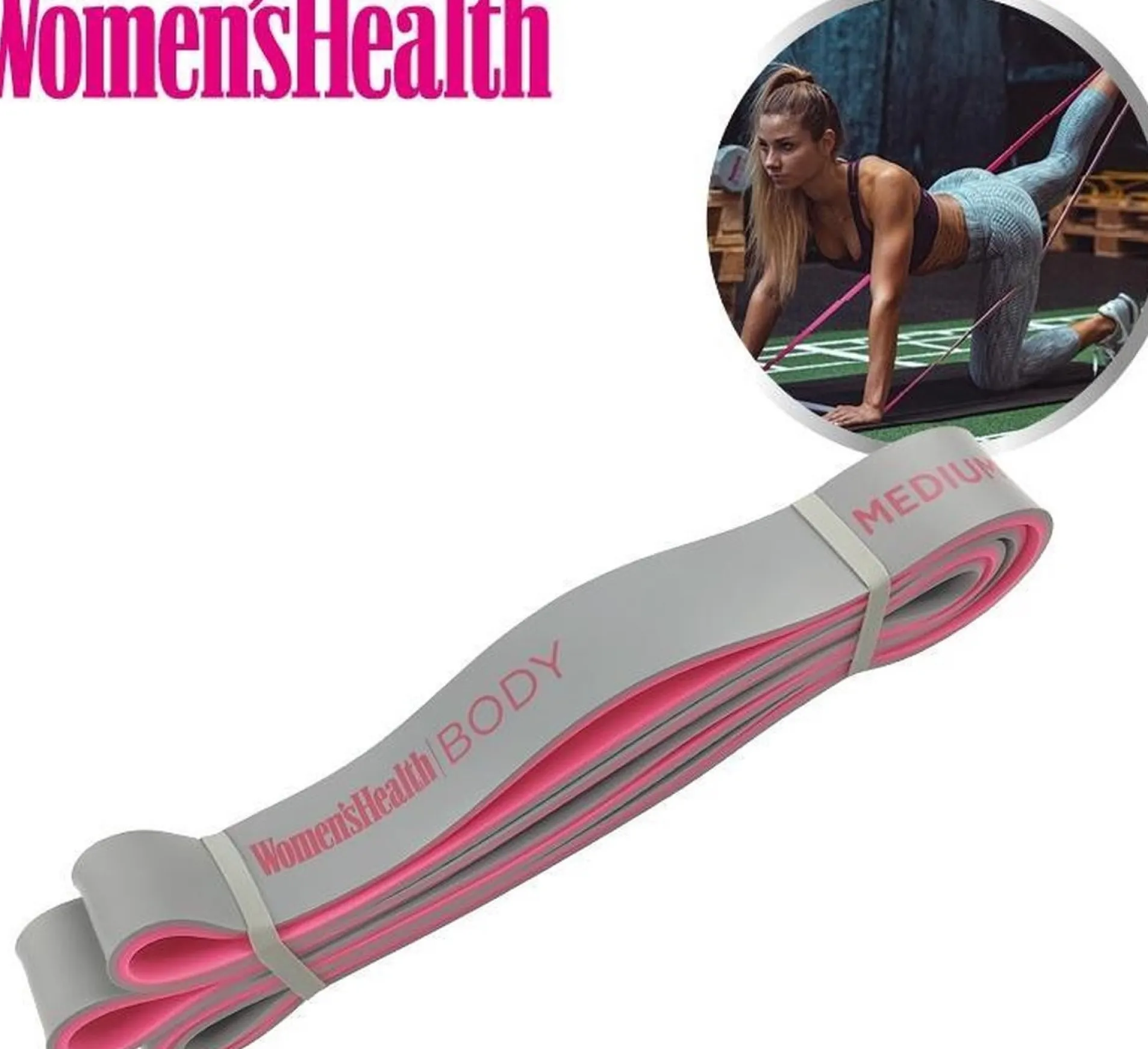 Trainingsband Pink/Grau