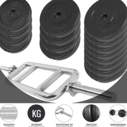 Trizepstrainer Set Kunststoff 35 kg mit Sternverschlüssen
