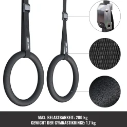 Turnringe Set inkl, Nylongurte