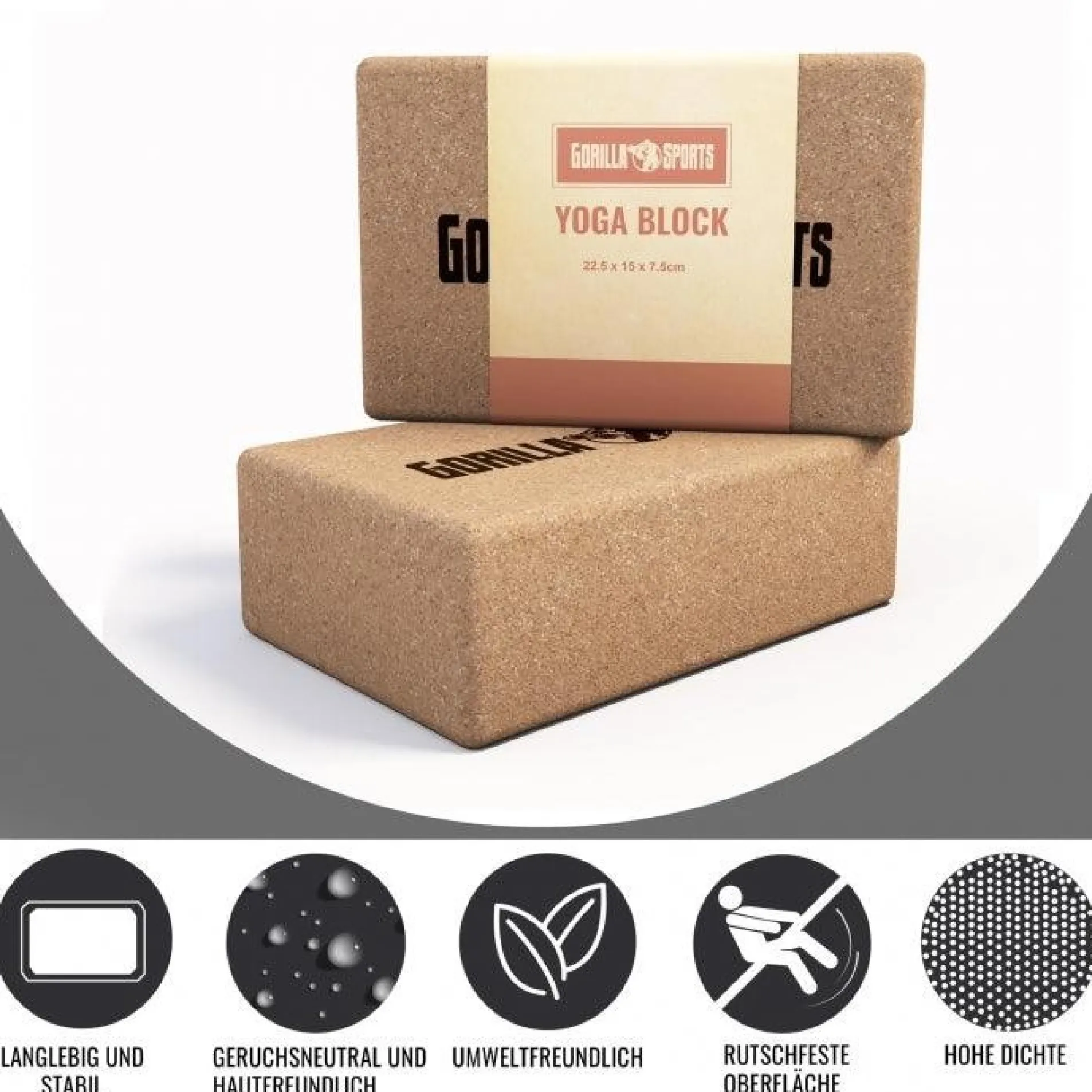 Yoga Block aus Kork