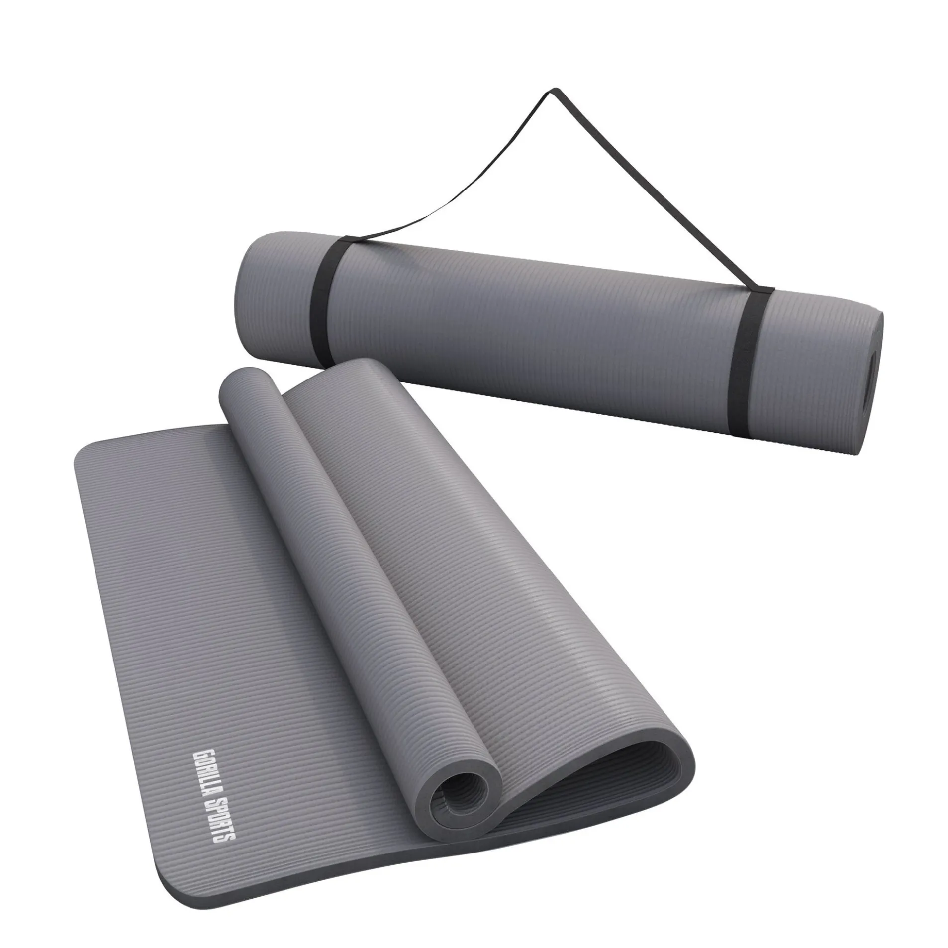 Yogamatte mit Tragegurt 190 x 60/100 x 1,5 cm