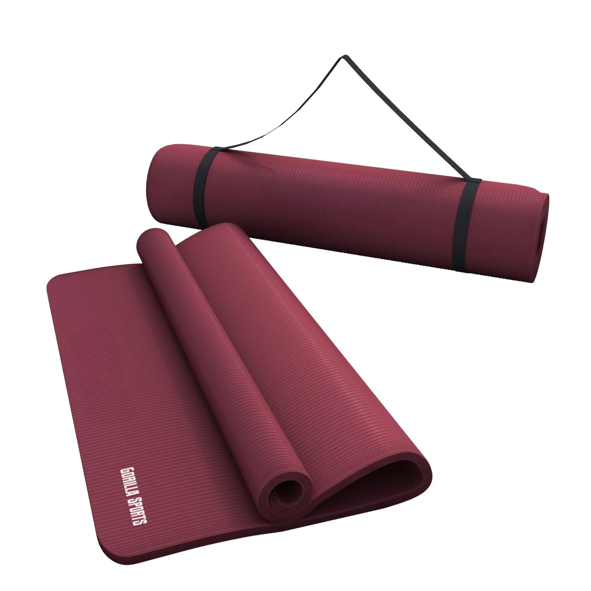 Yogamatte mit Tragegurt 190 x 60/100 x 1,5 cm