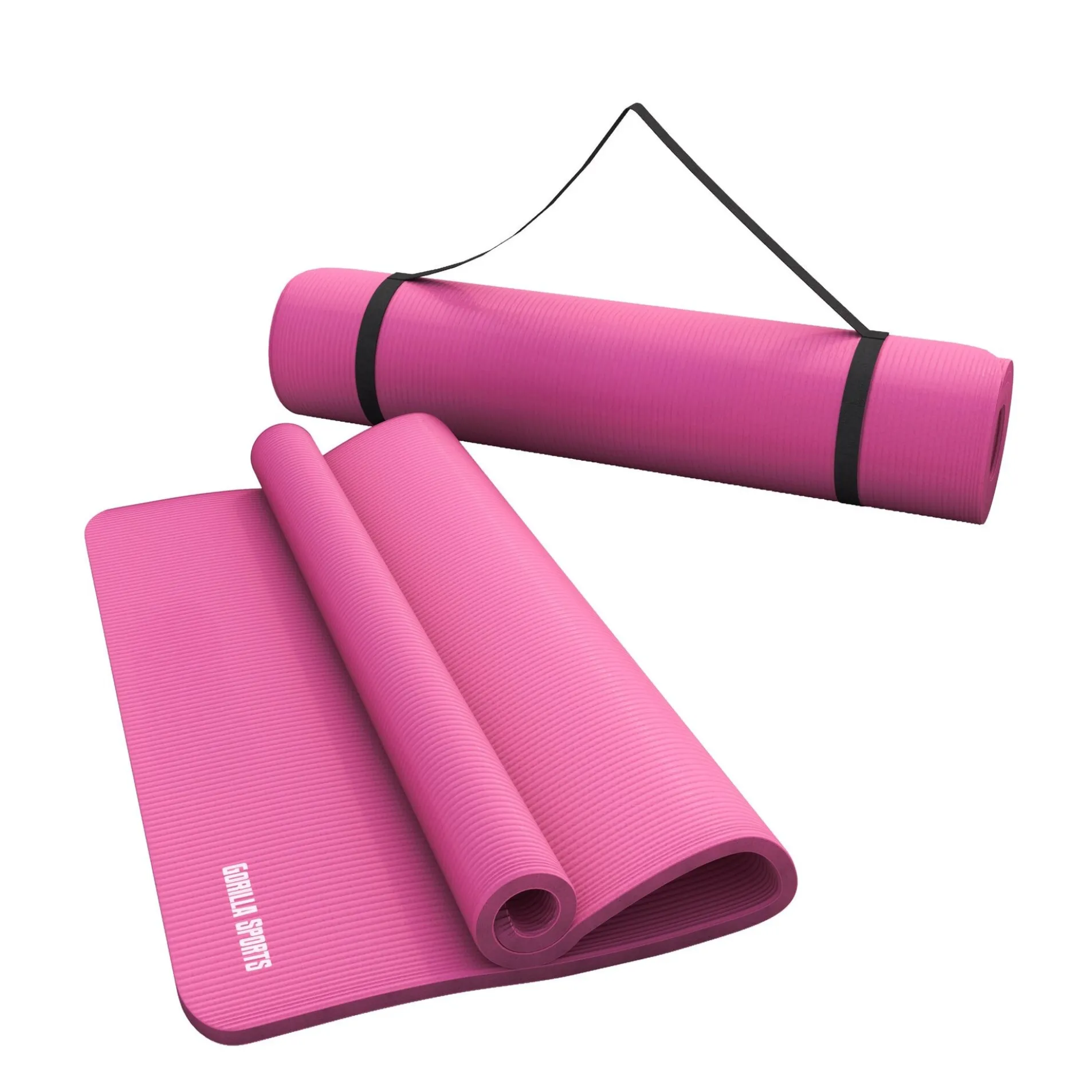 Yogamatte mit Tragegurt 190 x 60/100 x 1,5 cm